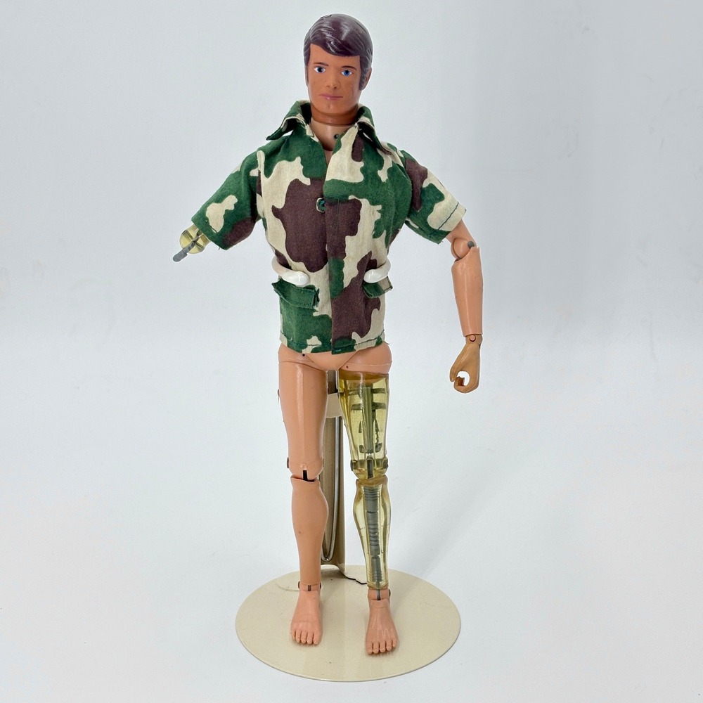 1975 GI Joe Atomic Man Mike Power Hasbro Figure Original Shirt Bionic Eye Arm